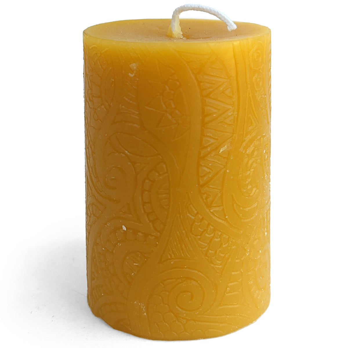 Pure Beeswax Pillar Candle  Small – BeeTheLight Soap and Candles