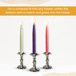 Pure Beeswax Advent Candles - Dipped Style - 5 Pack