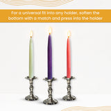 Pure Beeswax Advent Candles - Dipped Style - 5 Pack